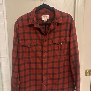 Filson Men's Red and Black flannel  Shirt